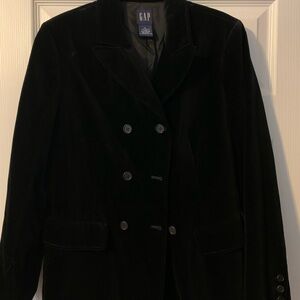 GAP Women's Black Velvet Blazer